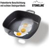 STONELINE Servierpfanne, Aluminium (2-tlg), mit echten Steinpartikeln, induktionsgeeignet, Designed in Germany Bild 3