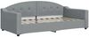 vidaXL Tagesbett mit Matratze Hellgrau 90x190 cm Stoff 3197522 Bild 3