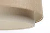 BPS Koncept DUM-004 Hängeleuchte DOBLO PVC-Kunststoff, mit Hanf und Leinentextil beige, creme 1xE27 60W H:107cm Ø50cm dimmbar Bild 4