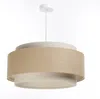BPS Koncept DUM-004 Hängeleuchte DOBLO PVC-Kunststoff, mit Hanf und Leinentextil beige, creme 1xE27 60W H:107cm Ø50cm dimmbar Bild 5