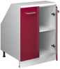 Küchenschrank für Dachschrägen R-Line Rot Hochglanz 60 cm mit 2 Türen, Schrankkorpus 60 cm Tiefe Vicco Bild 3