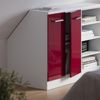 Küchenschrank für Dachschrägen R-Line Rot Hochglanz 60 cm mit 2 Türen, Schrankkorpus 60 cm Tiefe Vicco Bild 4