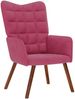 vidaXL Relaxsessel mit Hocker Weinrot Samt 4016826 Bild 5