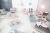 roba Kinderhocker 'Lil Sofa' in Sternform - Samtstoff - Grau Bild 3