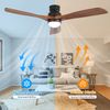 Deckenventilator 132 cm mit LED, 3 Farbtemperaturen, Memory-Funktion, DC-Motor und 3 Flügeln in Schwarz Bild 5