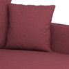 vidaXL 2-tlg. Sofagarnitur mit Kissen Weinrot Stoff 3201670 Bild 5