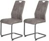 2er Set Schwingstuhl Christina II - Vintage Grau Bild 1