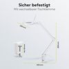 Goobay Lupenlampe 10 W LED-Lupenleuchte mit Klemme, SMD LED, Tageslichtweiß, Warmweiß, 3500 K Bild 2