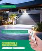 Aigostar Flutlichtstrahler Solar LED Strahler Außen mit Große Solarpanel,5 m Kabel,Ajustable,IP66, LED fest integriert, 3000k, 4000k, 6500k Bild 4