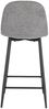 Barhocker Odelia aus Stoff, Dunkelgrau, 46 x 39 x 92 cm Bild 4