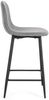 Barhocker Odelia aus Stoff, Dunkelgrau, 46 x 39 x 92 cm Bild 2