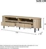 TV-Schrank 160 x 40 x 48 cm in Naturholzoptik, MDF mit 2 Schubladen und 5 Stützbeinen Bild 5