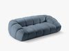 Micadoni Sofa Diana 3-Sitzer Strukturierter Samtstoff Jeansblau Bild 3
