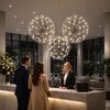 s.luce Atom Cluster LED Mehrfach-Pendelleuchte 3-flammig Chrom 30cm Bild 3