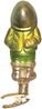 Irischer Kobold zum St. Patrick’s Day, 10cm, Inge - Glas Christbaumschmuck Ornament Bild 3