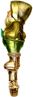 Irischer Kobold zum St. Patrick’s Day, 10cm, Inge - Glas Christbaumschmuck Ornament Bild 4