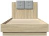 vidaXL Bettgestell mit Kopfteil Sonoma-Eiche 90x200 cm Holzwerkstoff 3209942 Bild 4