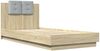 vidaXL Bettgestell mit Kopfteil Sonoma-Eiche 90x200 cm Holzwerkstoff 3209942 Bild 3