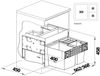 BLANCO 526210 SELECT II XL 60/3 ORGA Abfallsystem 46 Liter (1x 30 u. 2x 8) für 60 cm Schrankbreite / Frontanbindung Bild 2