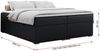 Boxspringbett - Doppelbett mit Multipocket-Matratze - BESS -120x200 - Schwarz Kunstleder - H3 Bild 5