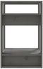 Bücherregal | Standregal Grau 41x35x57 cm Massivholz Kiefer Bild 4