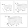 Relaxdays Aufbewahrungskorb Bad 3 teiliges Set Bild 5