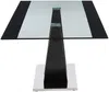 Vente-unique - MEZZO Esstisch Glas TransparentSchwarz - B 100 cm x H 74,5 cm x L 200 cm Bild 5