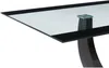 Vente-unique - MEZZO Esstisch Glas TransparentSchwarz - B 100 cm x H 74,5 cm x L 200 cm Bild 3