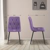 Esszimmerstuhl DOFAR - Stoff Lila 45x55x85 cm | Essstühle Esszimmerstühle Küchenstühle Wohnzimmerstühle Bild 4