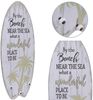 Plankenschild Wanddeko Beach mit 3 Haken Bild 2
