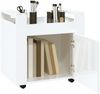vidaXL Bürowagen Hochglanz-Weiß 60x45x60 cm Holzwerkstoff 816610 Bild 5