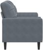 vidaXL 2-Sitzer-Sofa mit Zierkissen Dunkelgrau 140 cm Samt 3278220 Bild 4