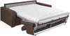 Schlafsofa 4-Sitzer Stoff VIZIR - Braun - Mit Lattenrost: 160 cm - Matratze: 14 cm mit Memory Schaum Bild 3