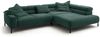 KAWOLA Sofa DELIA Ecksofa XL Cord smaragd mit motorischem Sitzvorzug Recamiere rechts 74 x 219 x 312 cm Bild 3