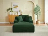 Vente-unique - DONILIA Chaise longue Samt Grün - B 168 cm x H 72 cm x L 120 cm Bild 5