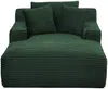 Vente-unique - DONILIA Chaise longue Samt Grün - B 168 cm x H 72 cm x L 120 cm Bild 2