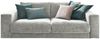 KAWOLA Sofa MADELINE 2-Sitzer Cord hellgrau 85 x 127 x 230 cm Bild 3