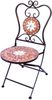DanDiBo Gartenstuhl Metall Mosaik Merano Stuhl 12002 H-95 cm Metallstuhl Mediterran Wetterfest Bistrostuhl Gartenmöbel Klappstuhl mit Naturstein Bild 5