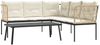 vidaXL Garten-Sofagarnitur mit Kissen Schwarz Stahl und Textilene 3283748 Bild 2