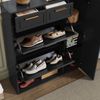 Schuhschrank, Schuhkipper mit Schubladen, Breite 95 cm, 2 Schubladen, 1 Türen, 2 Klappen, 1 offene Fächern Bild 3