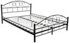 vidaXL Bett mit Matratze Schwarz Metall 180×200 cm 270708 Bild 5