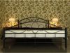 vidaXL Bett mit Matratze Schwarz Metall 180×200 cm 270708 Bild 3