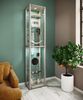 VCM Standvitrine Kavisa 917964 Silber H. 227 x B. 50 x T. 38 cm Bild 3