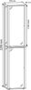 VCM Standvitrine Kavisa 917964 Silber H. 227 x B. 50 x T. 38 cm Bild 4