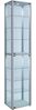 VCM Standvitrine Kavisa 917964 Silber H. 227 x B. 50 x T. 38 cm Bild 2