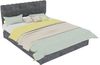 Modern Minimalist Upholstered Bed with Soft and Comfortable Headboard, 160x200 cm, Grey, Multi-Functional Bedroom Furniture, High-Profile Storage Base with Gas Lift Mechanism, Mattress Not Included. Bild 3