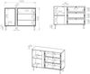 Selsey 'Loppa' Sideboard 1-türig mit 3 Schubladen, Kaschmirbeige, 120 cm Bild 5