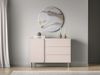 Selsey 'Loppa' Sideboard 1-türig mit 3 Schubladen, Kaschmirbeige, 120 cm Bild 2