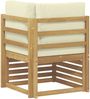 vidaXL Outdoor Ecksofa Massivholz Akazie Weiß 901504 Bild 5