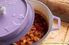 Grillfürst emaillierter Dutch Oven ohne Füsse DO9 - lila Bild 4